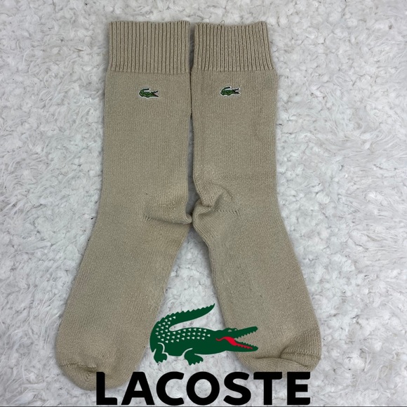 Lacoste Other - VTG Lacoste Tan Alligator Men’s Dress Socks
